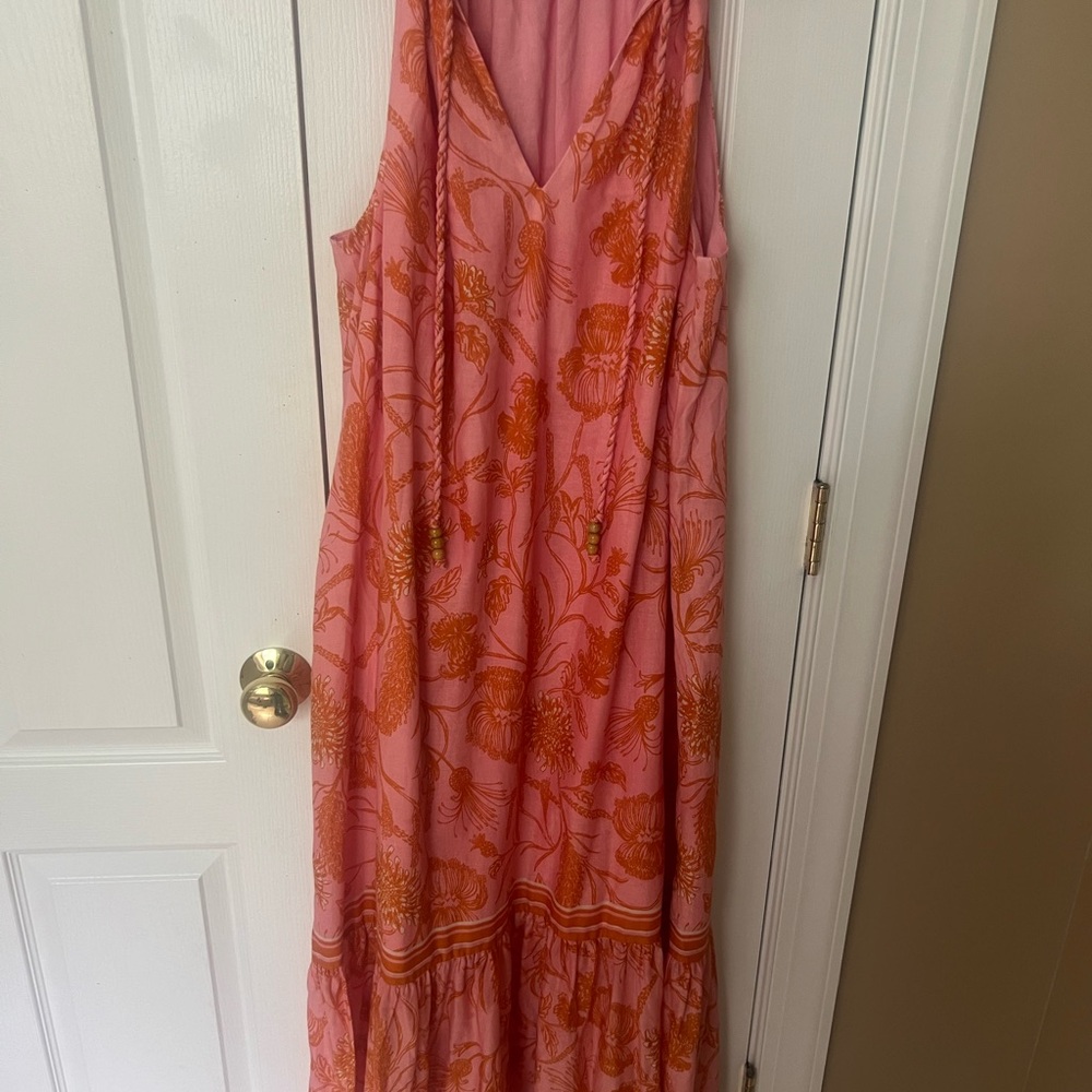 Floral Pink and Orange Dress Antonio melani